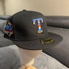 NEW ERA 59 FIFTY MLB TEXAS RANGERS WOVEN BLANKET BLACK FITTED HAT SIZE 7 3/4 NEW