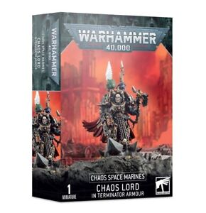 Chaos Lord in Terminator Armor Warhammer 40K Chaos Space Marines NIB