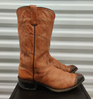 Vintage Durango Men's Western Cowboy Brown Cap Toe Dress Boot Size 11 D USA Made