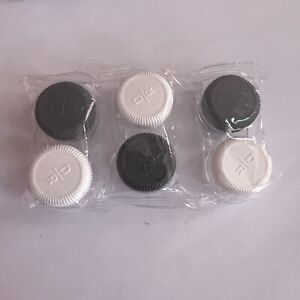 Lot Of 3 Case Of Contact Lens Container Empty White & Gray  Color New