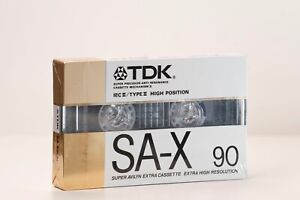 TDK SA-X 90 Blank Cassette Tapes 90min High Bias Type II (Sealed)