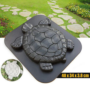 DIY Turtle Concrete Plaster Mold Stepping Stone Cement Mould Tortoise Garden