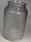 Iridescent Glass Jar Mainstay With Swirl Design 7