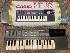 Casio Vintage Casiotone PT-87 Mini Keyboard W/ Rom Pack RO-551 - Tested