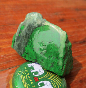 Maw Sit Sit Jade A Rough; 23.3 Grams; Burmese Classic Greens and Black Nugget.