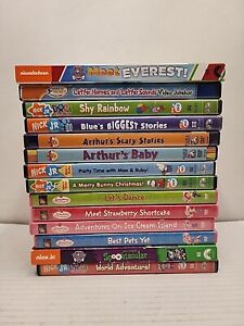14 Preschool DVDs Children Cartoons Lot Arther, Dora, Paw Patrol Early Education