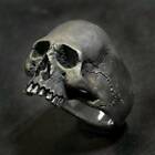 Black Horror Skull Ring Men's Punk Vintage Skull Ring Biker Jewelry Halloween