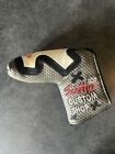 New ListingSCOTTY CAMERON JUNK YARD DOG 2011 -  LEATHER HEAD COVER - GREY/WHITE/PINK