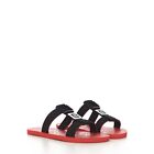 CHRISTIAN LOUBOUTIN 450$ Surf Sandals In Red/Black/White