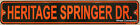 Metal Street Sign Heritage Springer Drive Harley Rider Biker Bar Decor 3