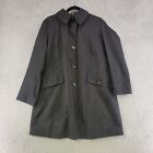Michael Kors Jacket Womens XL Black Trench Coat Button Up Business Casual