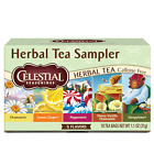 Herbal Tea Sampler Variety Pack, Caffeine Free, 18 Tea Bags Box