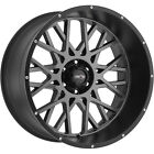 20x10 Gray Black Wheel Vision Rocker 412 6x5.5 -25