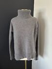 MAGASCHONI 100% Cashmere Turtleneck Sweater Knit Gray Pullover Women’s Sz M