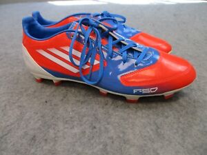 New ListingAdidas Soccer Cleats Mens Size 9.5 Orange Blue F10 TRX FG Football Boots V121313