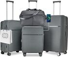 Joyway Luggage Sets 4 Piece, Expandable Suitcase set with Spinner Wheels
