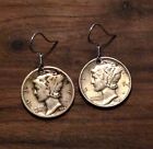 MERCURY DIME 90% SILVER VINTAGE Coin Jewelry EARRINGS With .925 Earwires!
