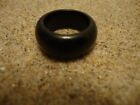 Vintage Bakelite Ring; Size 4.5; Dome Shape True Black Color!