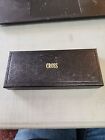 Vintage CROSS  Black and Chrome in #210105 box Logo Delco