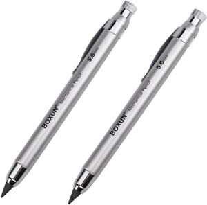 5.6MM Lead Holder Premium Metal Art Clutch Pencil for Drafting, Pack of 2