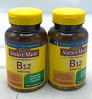 Nature Made Vitamin B12 1000mcg Dietary Supplement 160 Tablets 01/2025^ Lot of 2