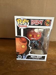 FUNKO POP MOVIES HELLBOY #750 Vinyl Figure Hellboy BPRD Tee Shirt VAULTED
