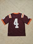 Virginia Tech Jersey #4 Signed (Possibly David Wilson) Vintage. Kids Small