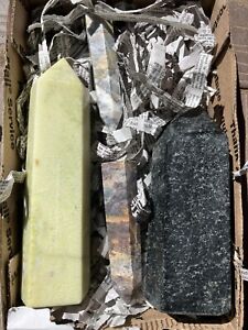 ROCK, MINERAL, CRYSTAL, POLISHED STONE ESTATE COLLECTION LOT LARGE TOWERS