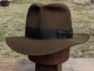 Advintage Harrison Indiana Jones Raiders Turn Fedora Hat Size 58 cm 7 1/4