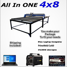 4x8 expandable CNC plasma table All In One w/ Built in Water Pan