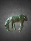 Vintage Cast Metal Bronze Toned Horse Figurine Sculpture