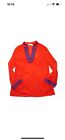 NWT Tory Burch Samba Fringe-Trim Cotton Tunic Top Orange Size 12 Ret $275