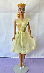 NO DOLL, Pretty Handmade Dress w/Shoes for Vintage Barbie & Similar Size Dolls