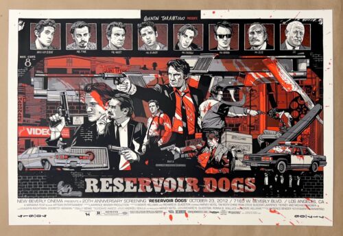 Tyler Stout RESERVOIR DOGS Movie Poster VARIANT Mondo TARANTINO Screen Print