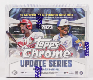 2023 Topps Chrome Update Series Baseball Jumbo Factory Sealed Box