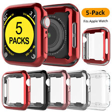 5 Pack for Apple Watch Series 6/5/4/SE/3/2 Protector Case 44/40/42/38mm Cover