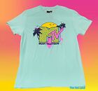 New MTV Palm Trees Retro Mens Vintage Concert T-shirt