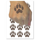 Wolf Coyote Paw Print Temporary Tattoo Water Resistant Fake Body Art Set
