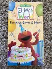 Sesame Street Elmo's World Birthdays Games More VHS 2001 Video Tape PBS Kids