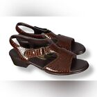 Women’s Brown SAS Suntimer Heeled Sandal Tripad Comfort with Strap Size 6 W