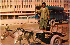 Donkey Cart & Qamar House Bunder Road Karachi Pakistan 1960s Chrome Postcard