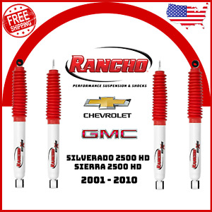 Rancho Front Rear RS5000X Shock Set for Chevy Silverado GMC Sierra 2500 HD 4WD