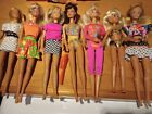 Assortment Of  7 Old Barbies 1990s Lot Mattel