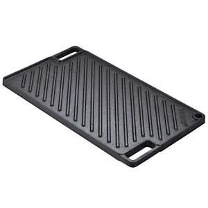 VEVOR 10x17 in Reversible Grill Griddle BBQ Flat Stove Top Griddle Cast Iron