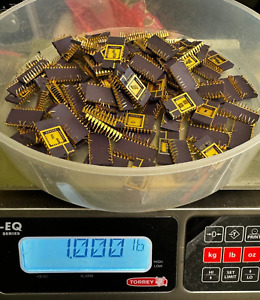 16 ounces Vintage Gold Pins IC chip scrap recovery 1 pound