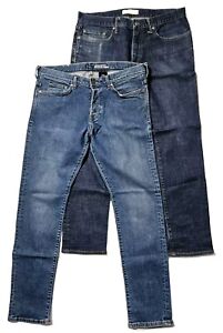 Gap 1969 & Denim by H&M Men's Skinny Slim Blue Jeans Size *34x30 (Lot Of 2)