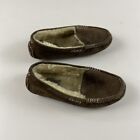 Ugg moccasins Woman Size 7 Brown Suede Slippers 3312 Slip On