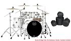 Mapex Saturn Satin White Rock Fast Drum Set 22/10/12/16 Shells +Bags Auth Dealer
