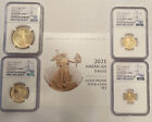 “W@W” 2021 W Type 2 - Proof Gold Eagle 4-Coin Set First Releases NGC PF70-Buy Me