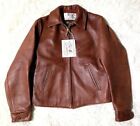 Aero leather STF 38 Size Horse Hide Leather jacket Brown